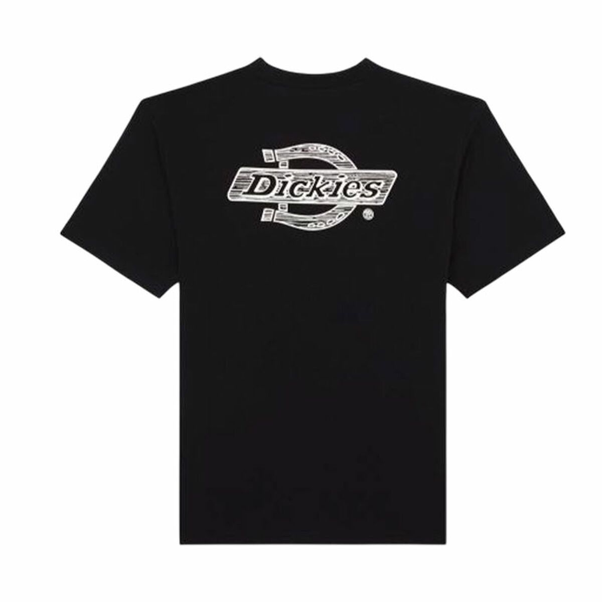 Menās Short Sleeve T-Shirt Dickies Wood Logo Black