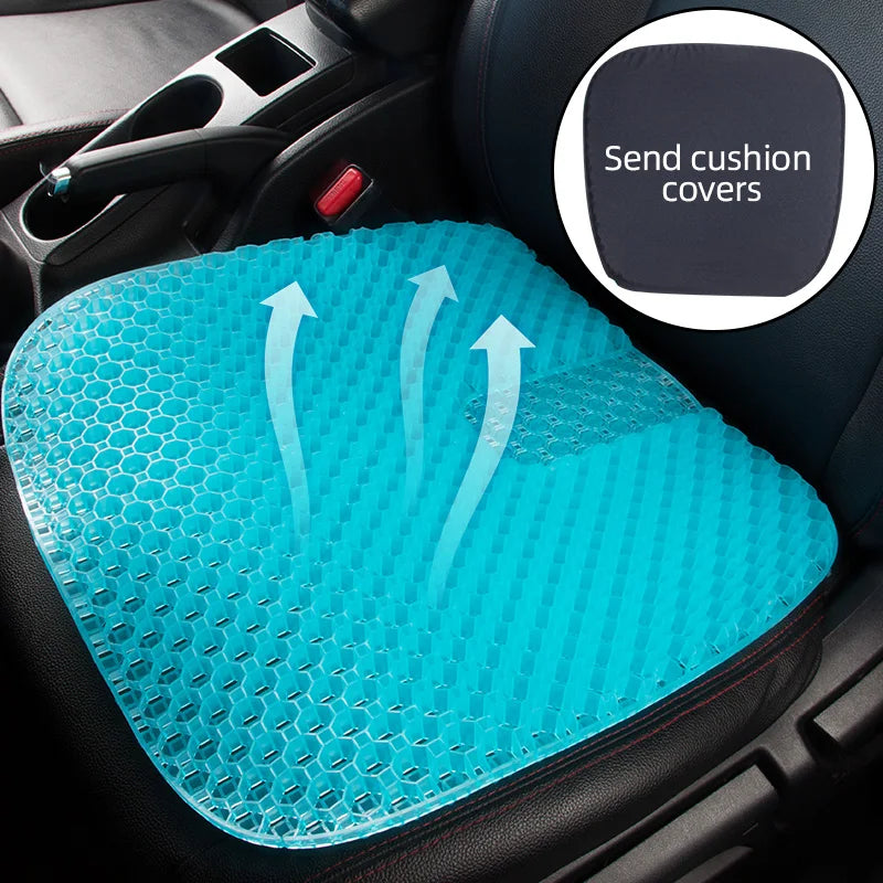 Honeycomb Gel Seat Cushion Breathable Double-Layer Egg Cushion Blue