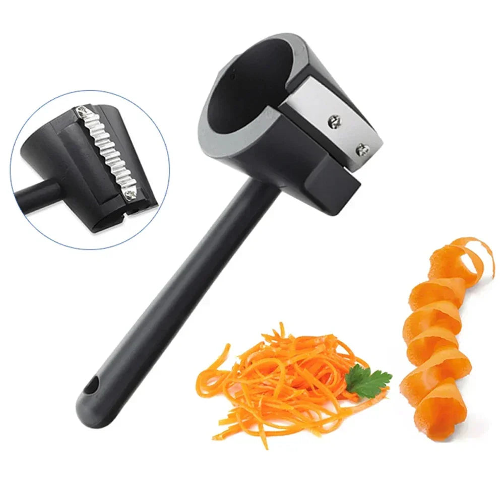 Household Spiral Vegetable & Fruit Cutter ā Fast & Portable Slicer