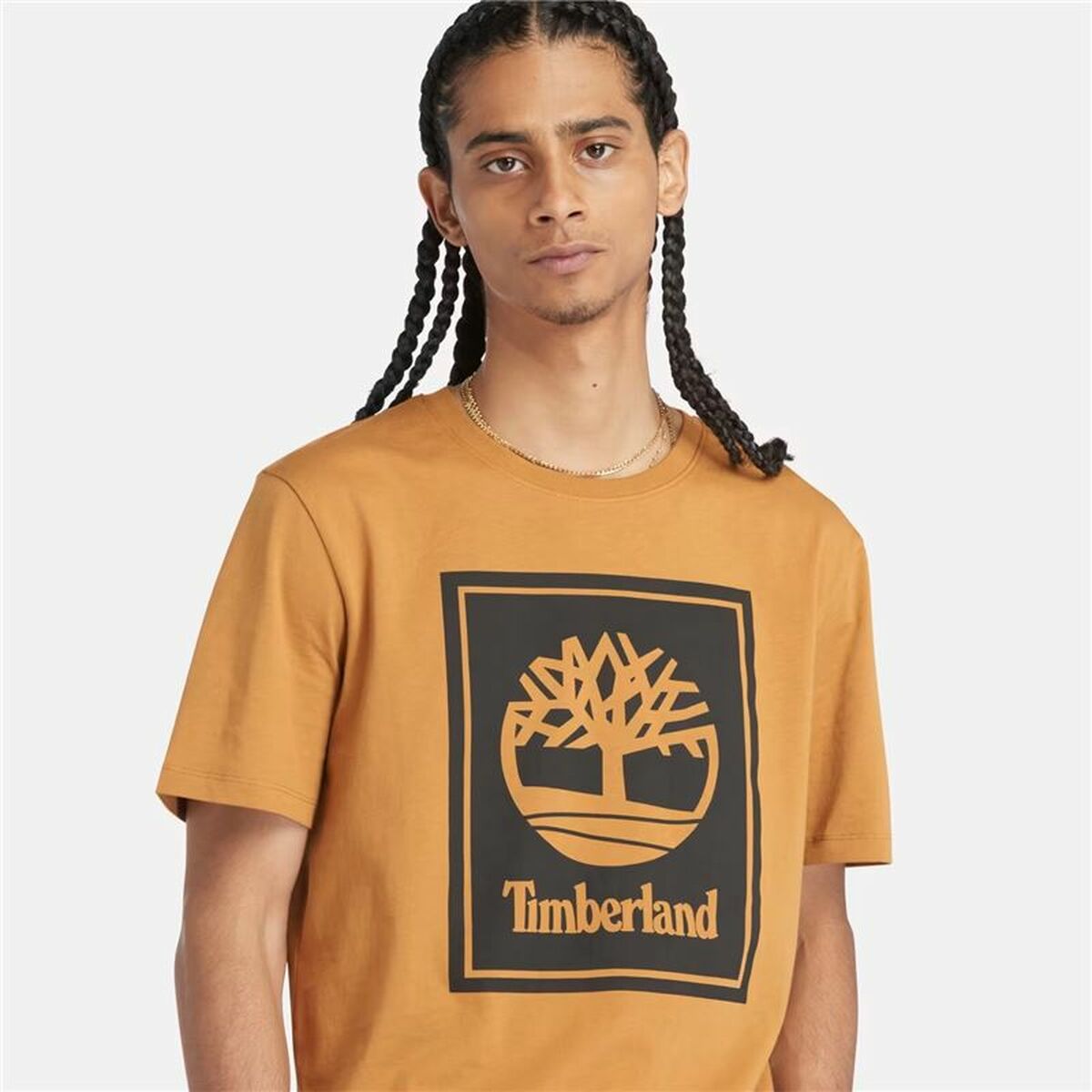 Men’s Short Sleeve T-Shirt Timberland Stack Logo