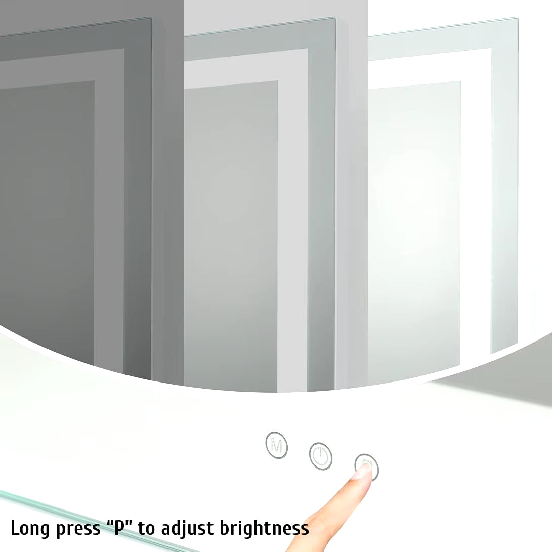 Lighted Vanity Makeup Mirror with Lights 3 Color Lighting Modes with 15X Magnification Mirror Smart Touch Control 360°Rotation