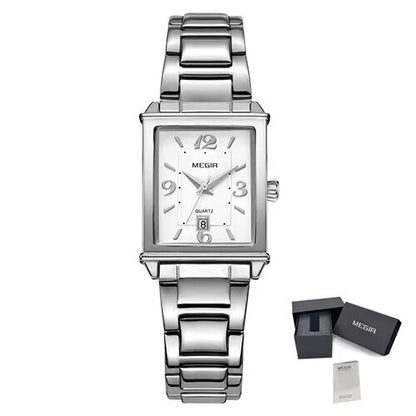MEGIR Women Bracelet Watches Fashion Business Wristwatch for Ladies Elegant Quartz Watch Waterproof Date Clock Reloj Mujer 1079