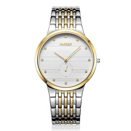 NAKZEN Commerce Diamond Men Watch Famous Luxury Brand Sapphire Watches Men's Stainless Steel Simple Black Gold Watch Male Clock