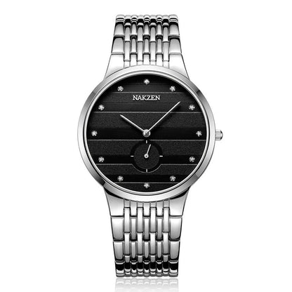 NAKZEN Commerce Diamond Men Watch Famous Luxury Brand Sapphire Watches Men's Stainless Steel Simple Black Gold Watch Male Clock