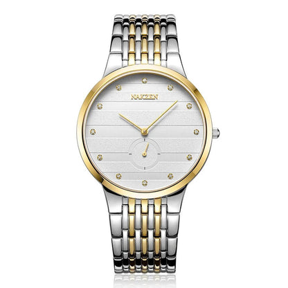 NAKZEN Commerce Diamond Men Watch Famous Luxury Brand Sapphire Watches Men's Stainless Steel Simple Black Gold Watch Male Clock