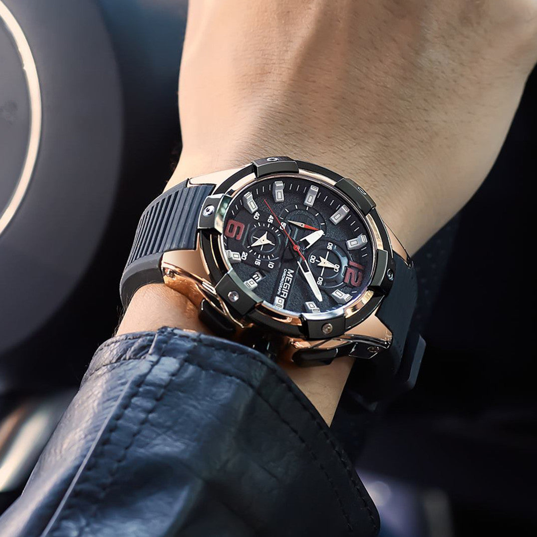 MEGIR Men's Chronograph Original Top Luxury Sports Military Watches for Men Date Luminous Wristwatches Clock Relogio Masculino