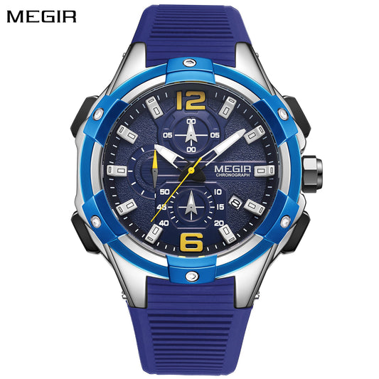MEGIR Men's Chronograph Original Top Luxury Sports Military Watches for Men Date Luminous Wristwatches Clock Relogio Masculino