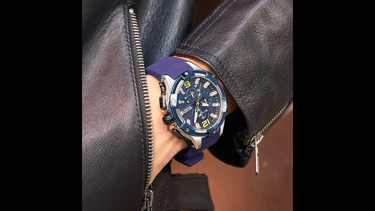 MEGIR Men's Chronograph Original Top Luxury Sports Military Watches for Men Date Luminous Wristwatches Clock Relogio Masculino