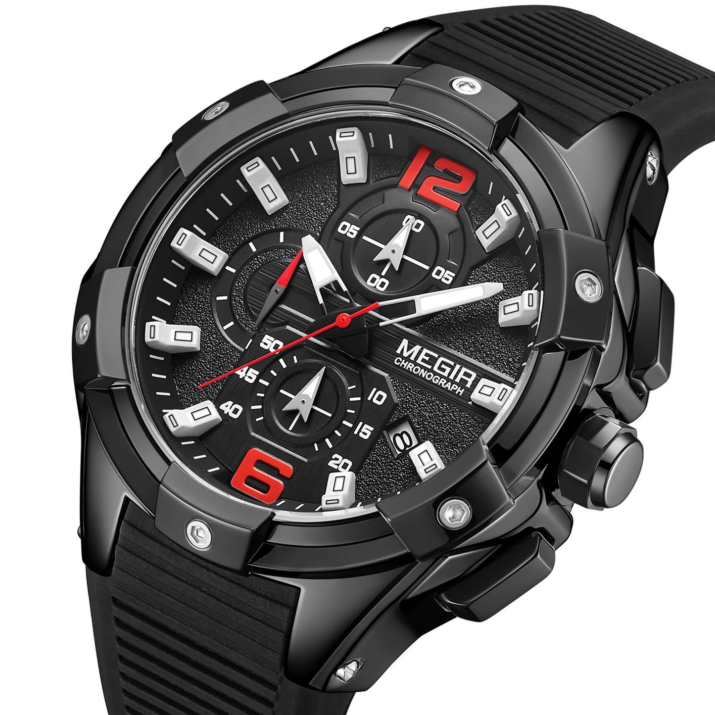 MEGIR Men's Chronograph Original Top Luxury Sports Military Watches for Men Date Luminous Wristwatches Clock Relogio Masculino