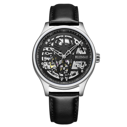 RUIMAS Mens Watches Leather Sports Watches Men's Army Military Wrist Watch Automatic Mechanical Male Clock Reloj Hombre 6787