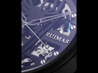 RUIMAS Mens Watches Leather Sports Watches Men's Army Military Wrist Watch Automatic Mechanical Male Clock Reloj Hombre 6787