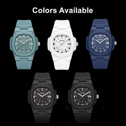 MEGIR 43MM Irregular Dial Men Watches Quartz Waterproof Sport Casual Wristwatch Clock Date Gifts for Man Reloj Hombre 8119