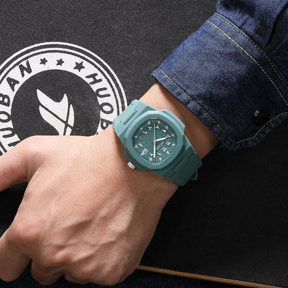 MEGIR 43MM Irregular Dial Men Watches Quartz Waterproof Sport Casual Wristwatch Clock Date Gifts for Man Reloj Hombre 8119