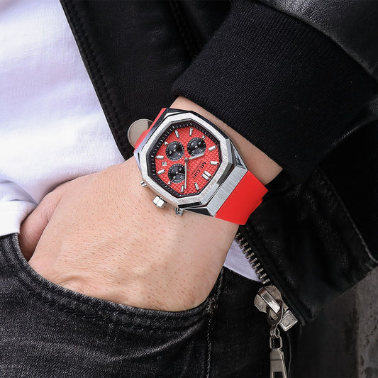 MEGIR Fashion Sport Military Watches for Men Luxury Quartz Wristwatch Silicone Strap Waterproof Date Clock 24-hour Reloj Hombre 2215