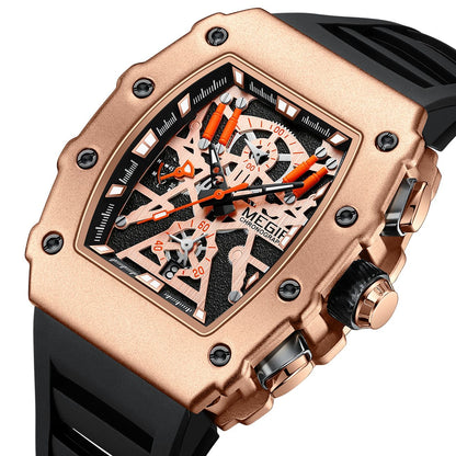 MEGIR Luxury Outdoor Sport Wristwatch for Men Silicone Waterproof Watches Quartz Military Watch Male Clock Chronograph 2218