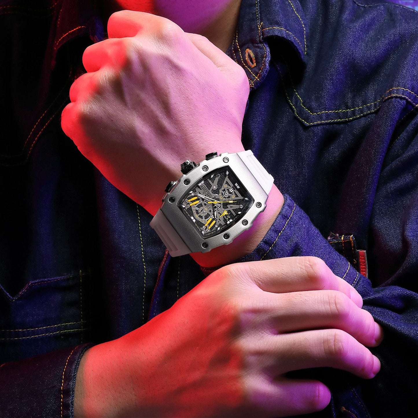 MEGIR Luxury Outdoor Sport Wristwatch for Men Silicone Waterproof Watches Quartz Military Watch Male Clock Chronograph 2218