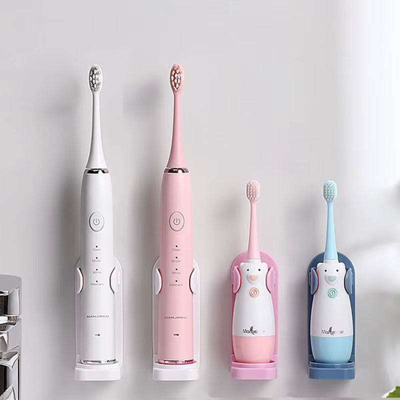 Adjustable Toothbrush Holder Electric Toothbrush Base Silicone Non-Slip Wall Mount Brush Body Rack Adapt 99%