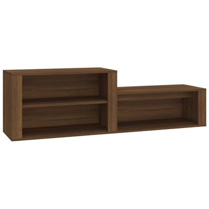 NNEVL Shoe Cabinet Brown Oak 150x35x45 cm Engineered Wood