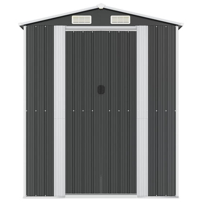NNEVL Garden Shed Anthracite 192x855x223 cm Galvanised Steel