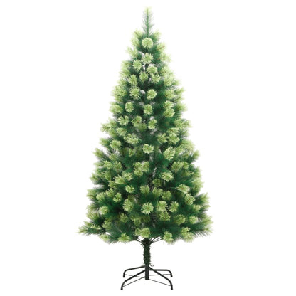 vidaXL Artificial Hinged Christmas Tree 300 LEDs 82.7"