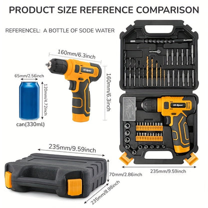Electric Repair Tool Kit with 8V Cordless Driver