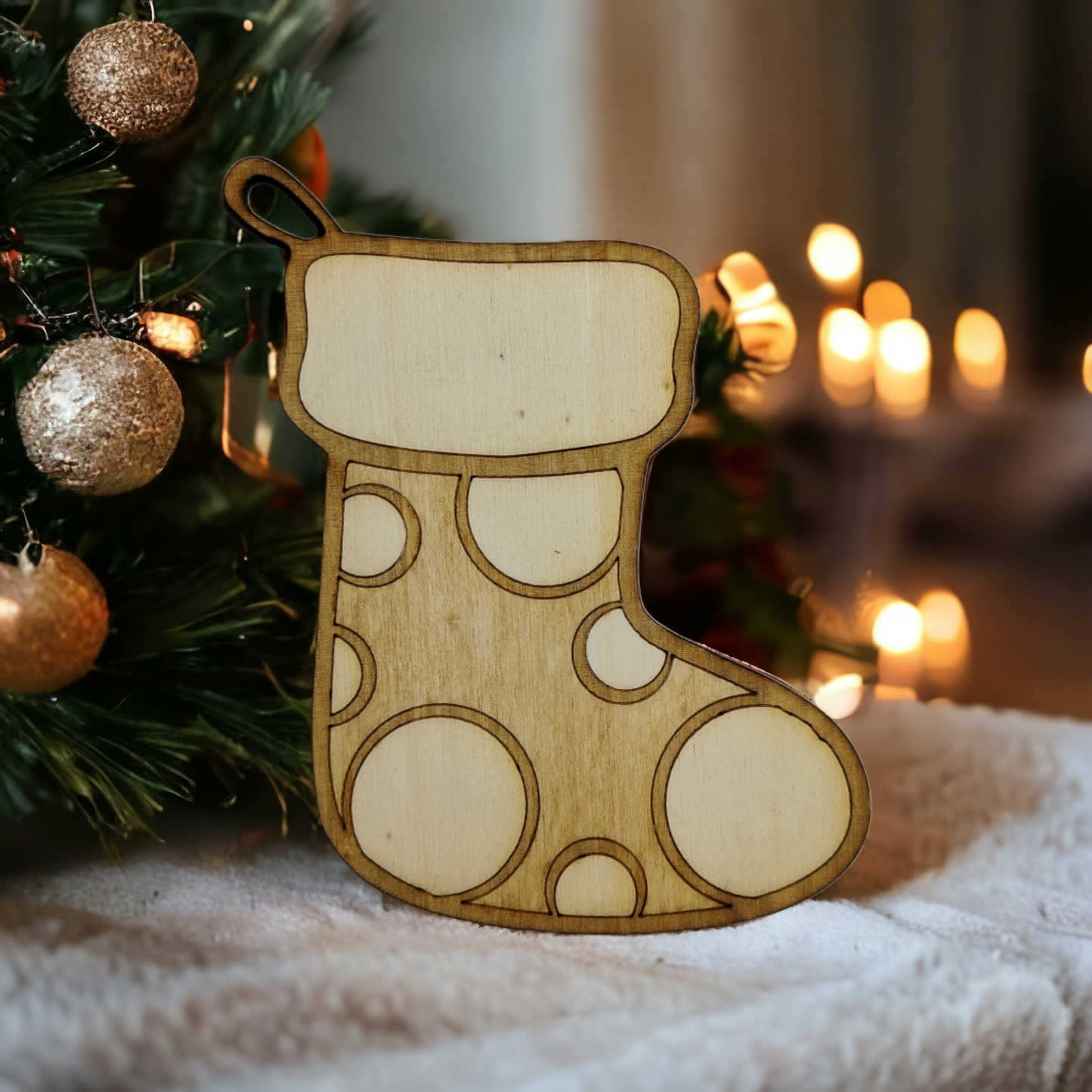 Christmas Socks Wooden Christmas Decoration