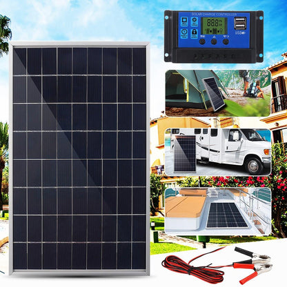 Outdoor Solar Power Generator with Detachable Controller