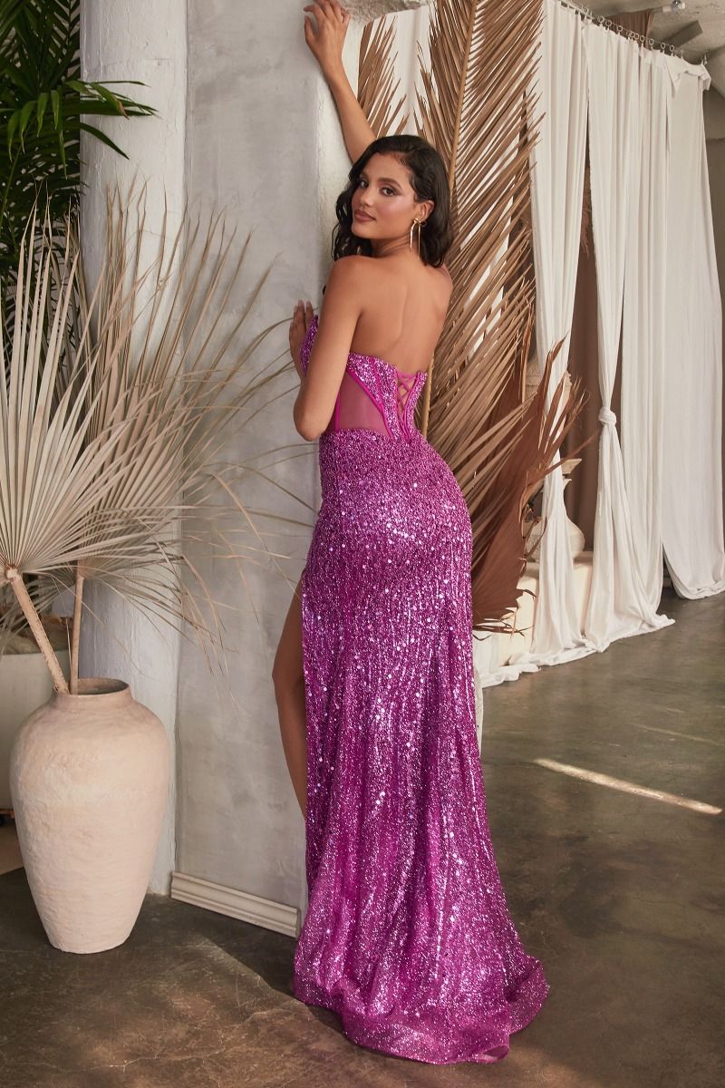 Embellished Strapless Gown-1