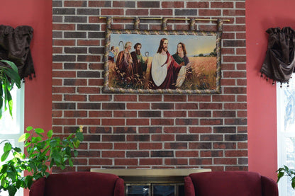 Tache Christus Im Ahrenfeld Tapestry Christ's Apostles Religious Woven Wall Hanging Artwork Mural 43 x 23 (12932)